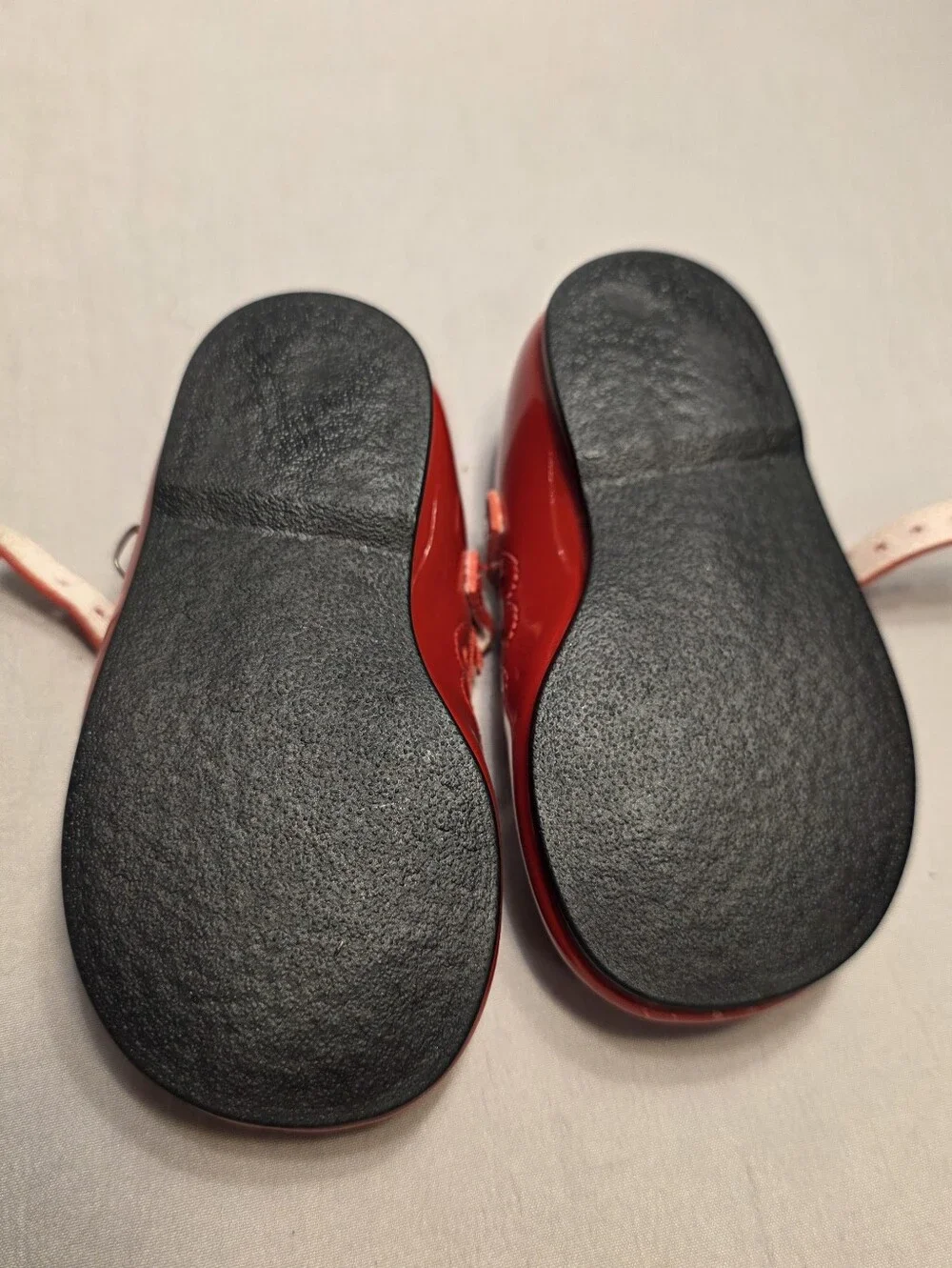 Red Patent Mary Janes with Bow Detailing Baby Shoes
